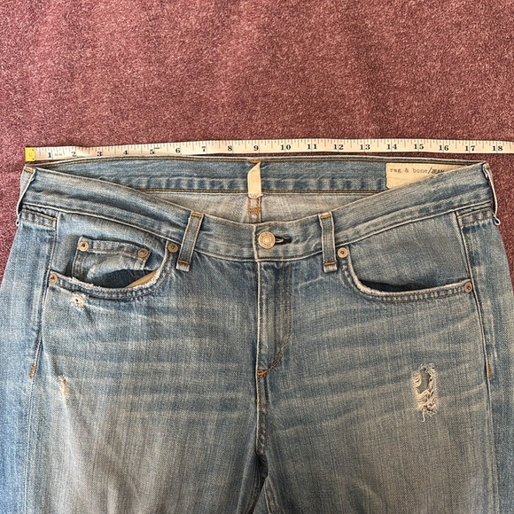Rag & Bone Boyfriend Jean in Moss with Holes size 27 - Picture 10 of 12